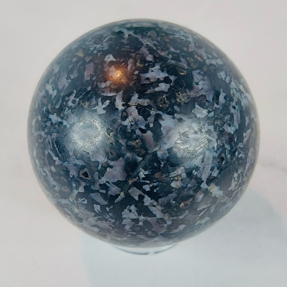 Indigo Gabbro Sphere | Shadow Work • Intuition • Deep Transformation